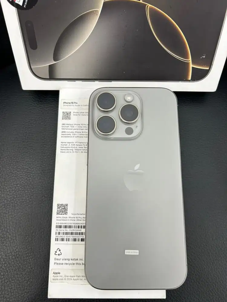 Iphone 16 Pro , Natural Titanium , 256GB IBox