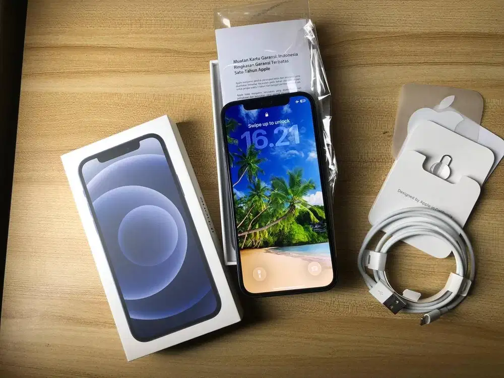 IPHONE 12 64GB RESMI EX IBOX WARNA HITAM / BLACK