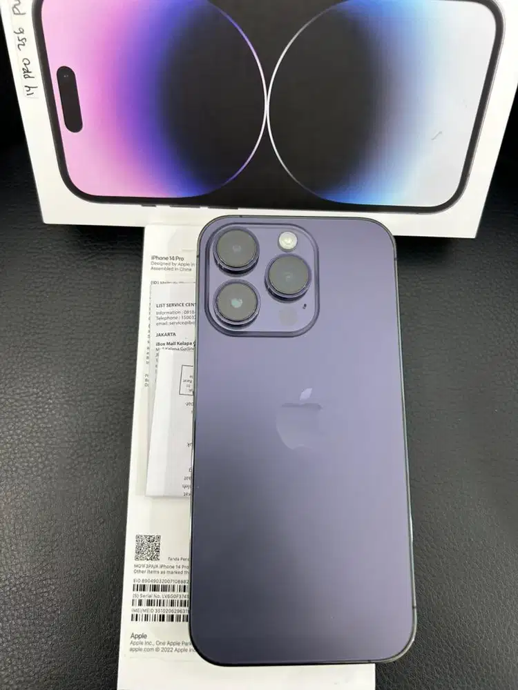 IPhone 14 Pro , Purple , 256GB IBox (Notif LCD)