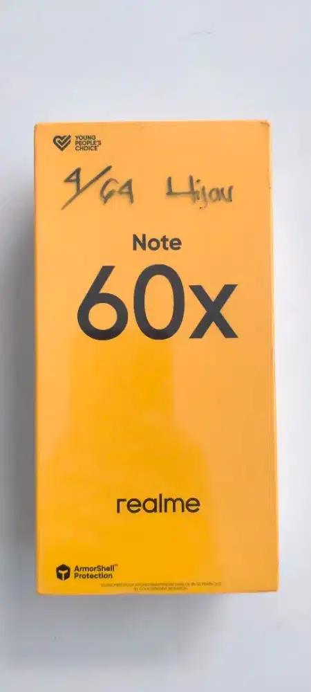HP Realme Note 60x Segel Gress RAM ROM 4/64 Hijau