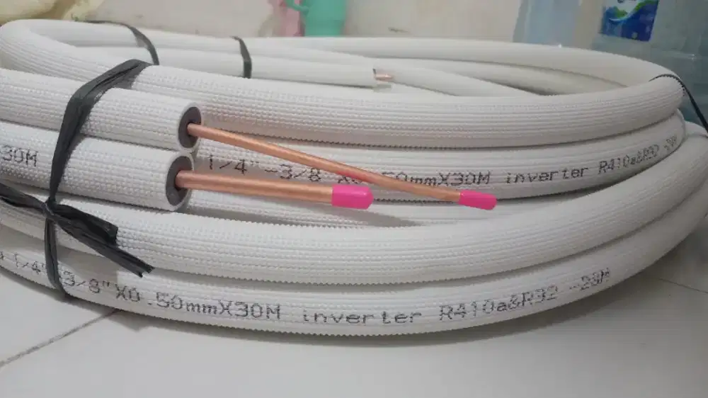 PIPA AC 0,5 PK 9 meter KONDISI BARU BELUM PERNAH DI PAKAI