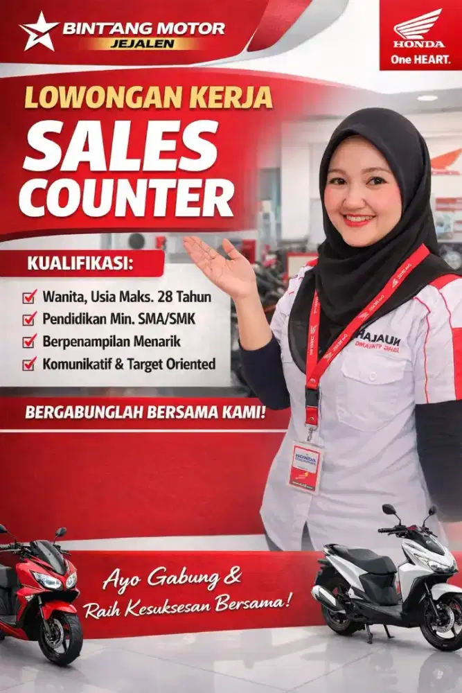 Lowongan Sales Conter
