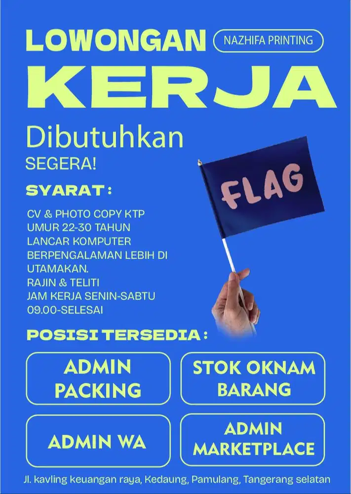Lowongan Kerja ADMIN