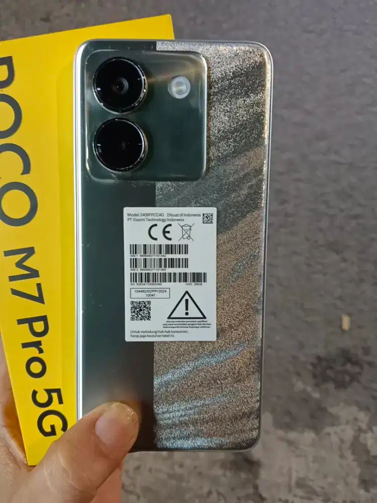 jual poco M7pro 5G ram8/5/256 fullset