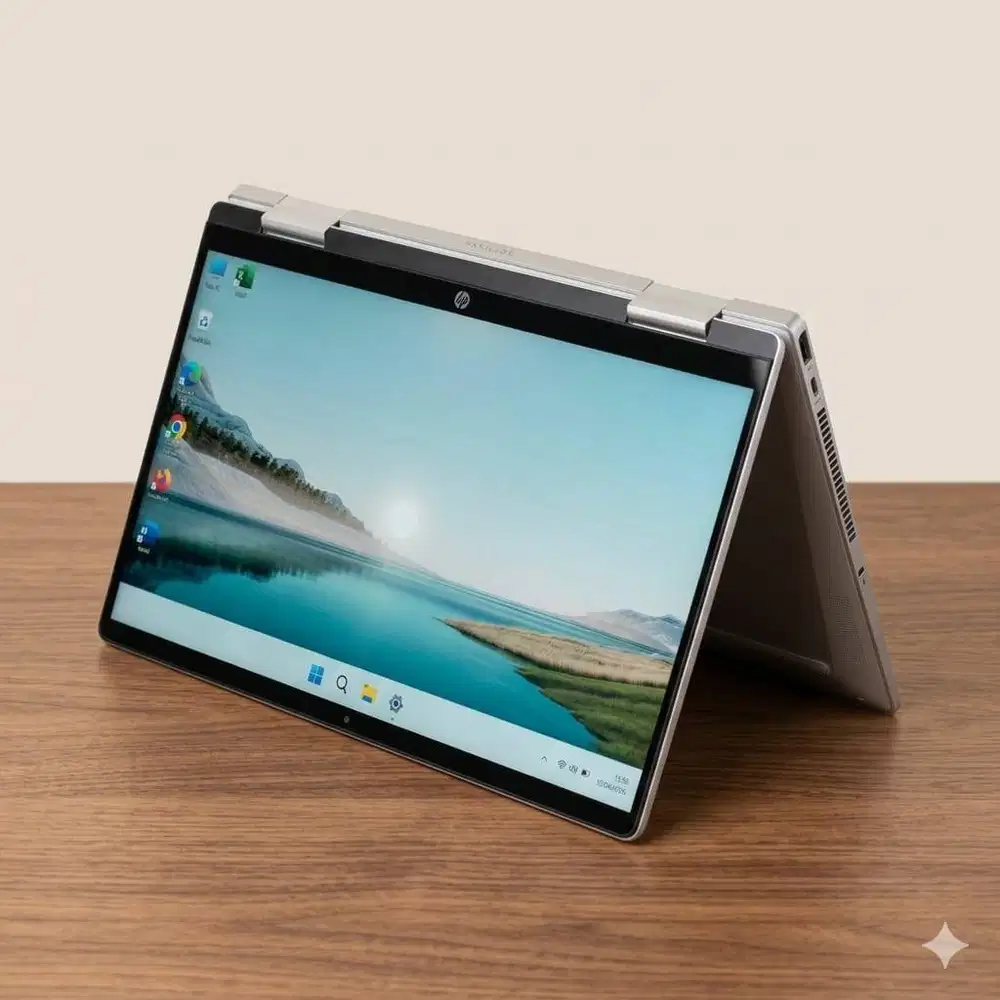 HP Pavilion x360 2-in-1 Touchreen spek Intel core 3 100U ram 8gb/512gb