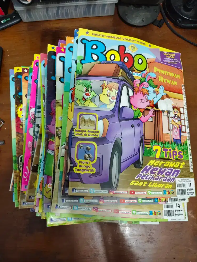 Majalah bobo bekas tahun 2016-2019