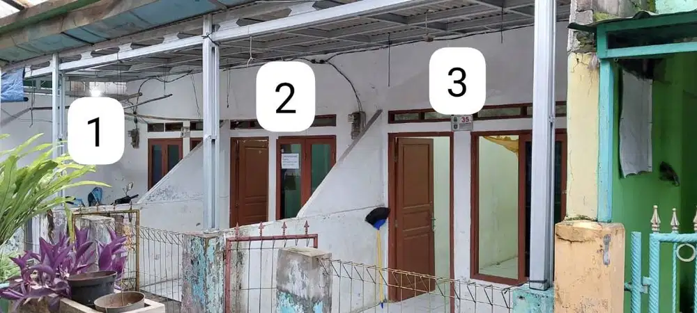 DIJUAL RUMAH KONTRAKAN 3 PINTU Cocok utk investasi, sudah ada penghuni