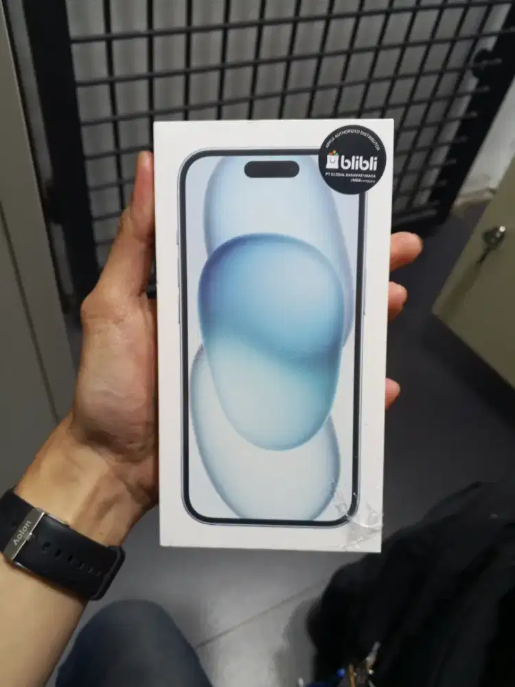 iPhone 15 basic blue 128GB garansi resmi bisa Cicilan Non CC