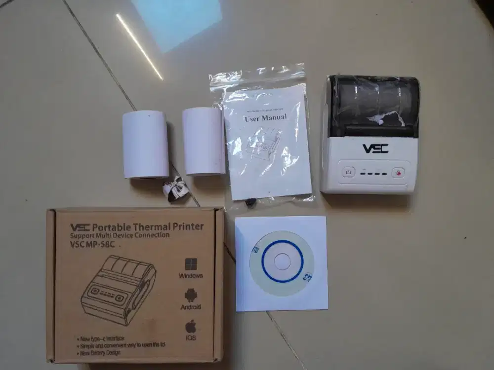 Bluetooth printer resi struk pembayaran dan pengiriman olshop