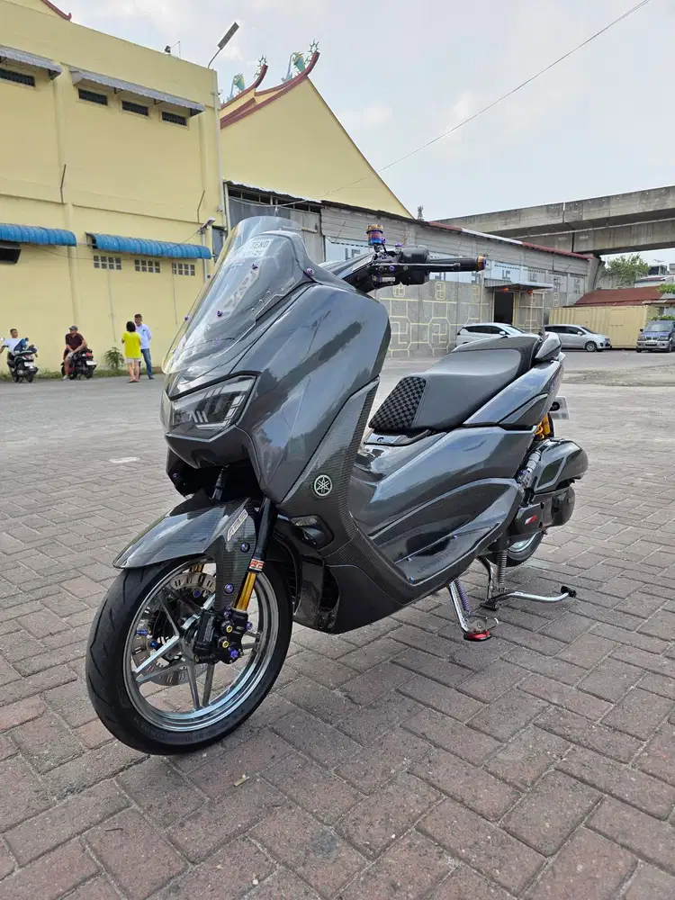 Yamaha Nmax Connected Hijau Repaint Grey 2024