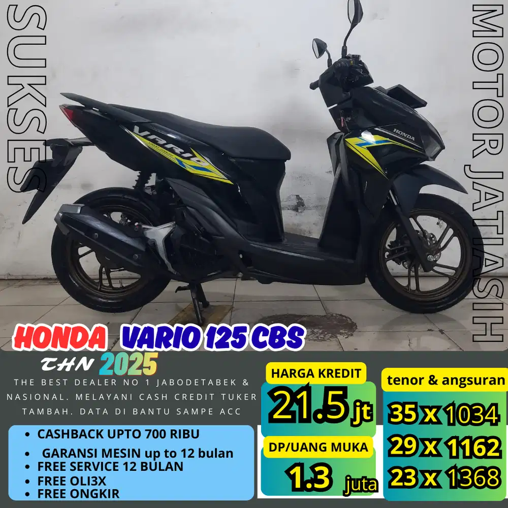 HONDA VARIO 125 CBS 2025 ANGSURAN TERMURAH SYRT KTP&KK (SUKSESMOTOR)