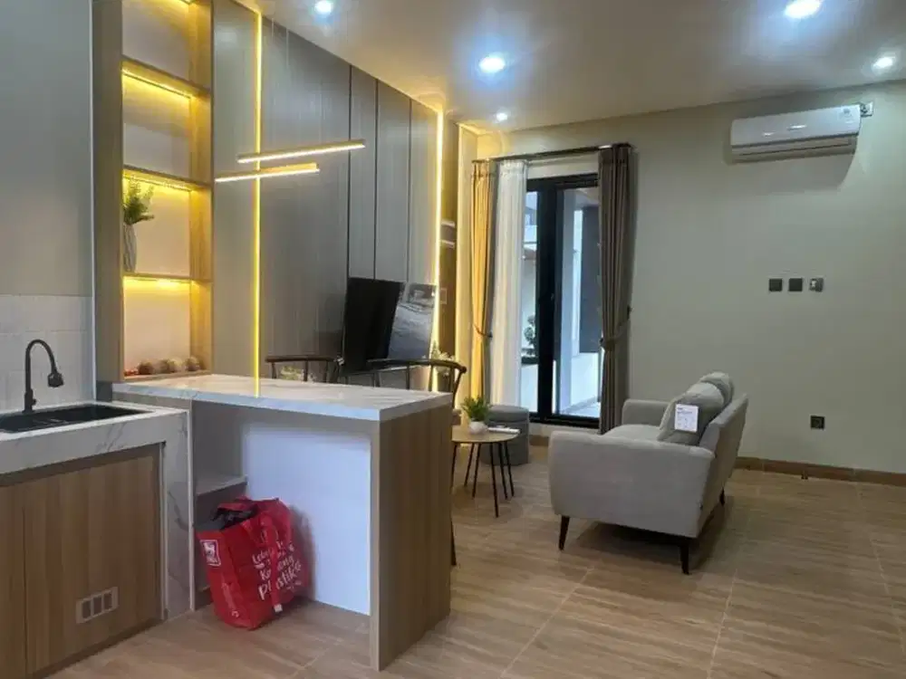 Cluster jepang bonus semi furnished di limo Depok
