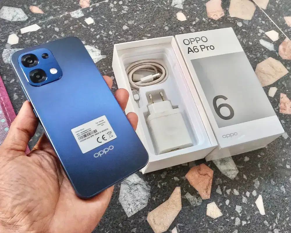 oppo A6 pro baterai 7000mah ram 8/128 fullset
