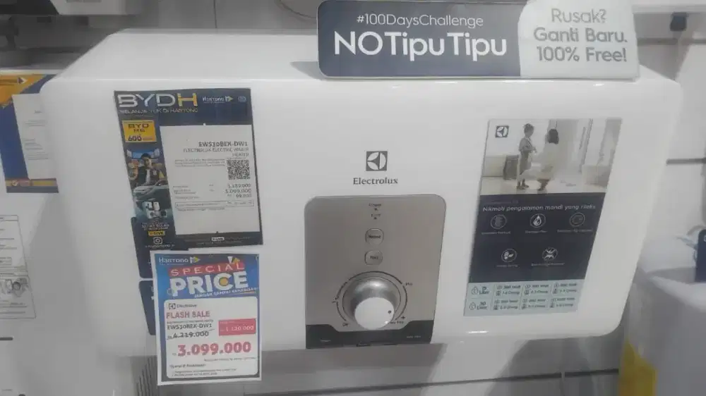 CICILAN TANPA CC WATER HEATER ELECTROLUX