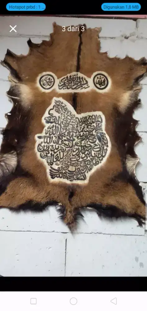 Rajah kulit kambing asli