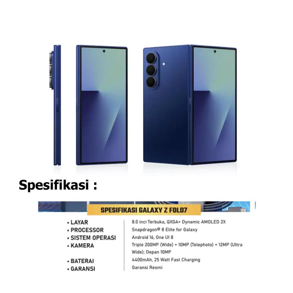 SAMSUNG GALAXY ZFOLD 7 512/12 BLUE SHADOW