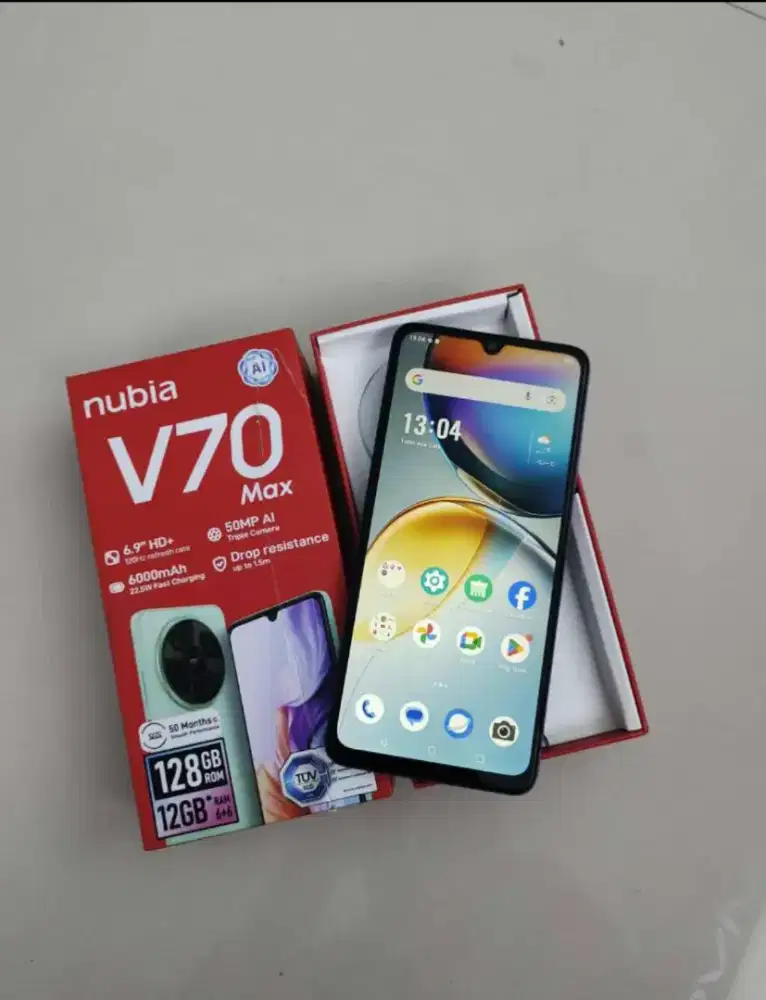 Nubia v70 max dengan harga 1 jutaan ajah sudah dpat ram 6 gb
