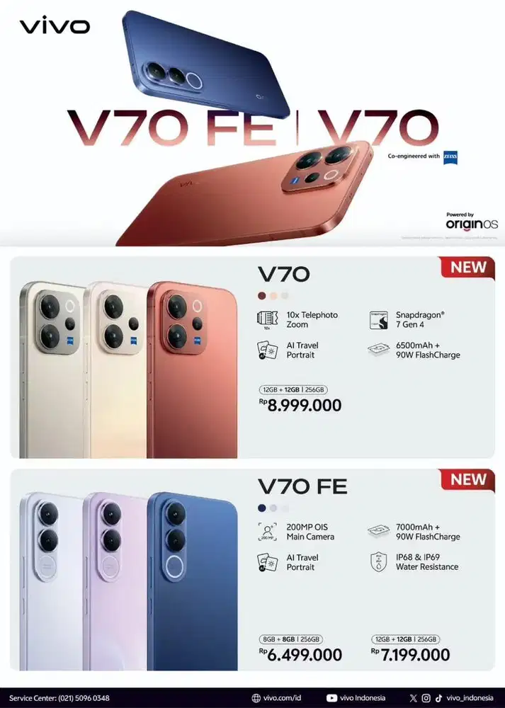 VIVO V70 SERIES BISA CICILAN KTP ONLY
