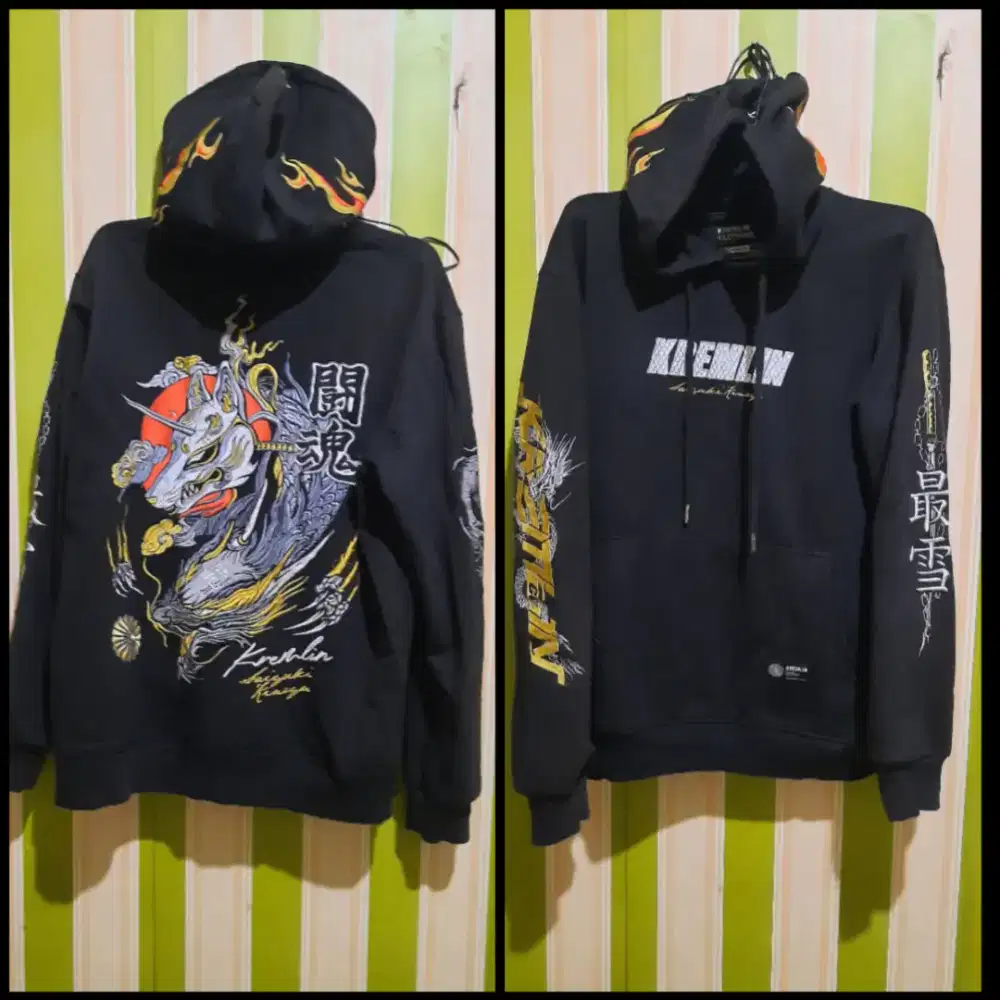 HOODIE KREMLIN RONIN SAIYUKI JUAL SEPAKET DENGAN SEPATU DAN DOMPET