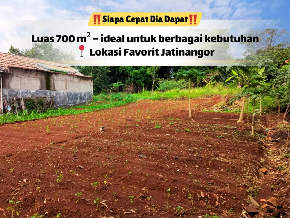 Tanah 700 m² – Dimensi Ideal, Siap Bangun