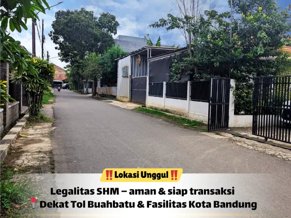 Tanah SHM 125 m² Buahbatu – Cocok Hunian Nyaman