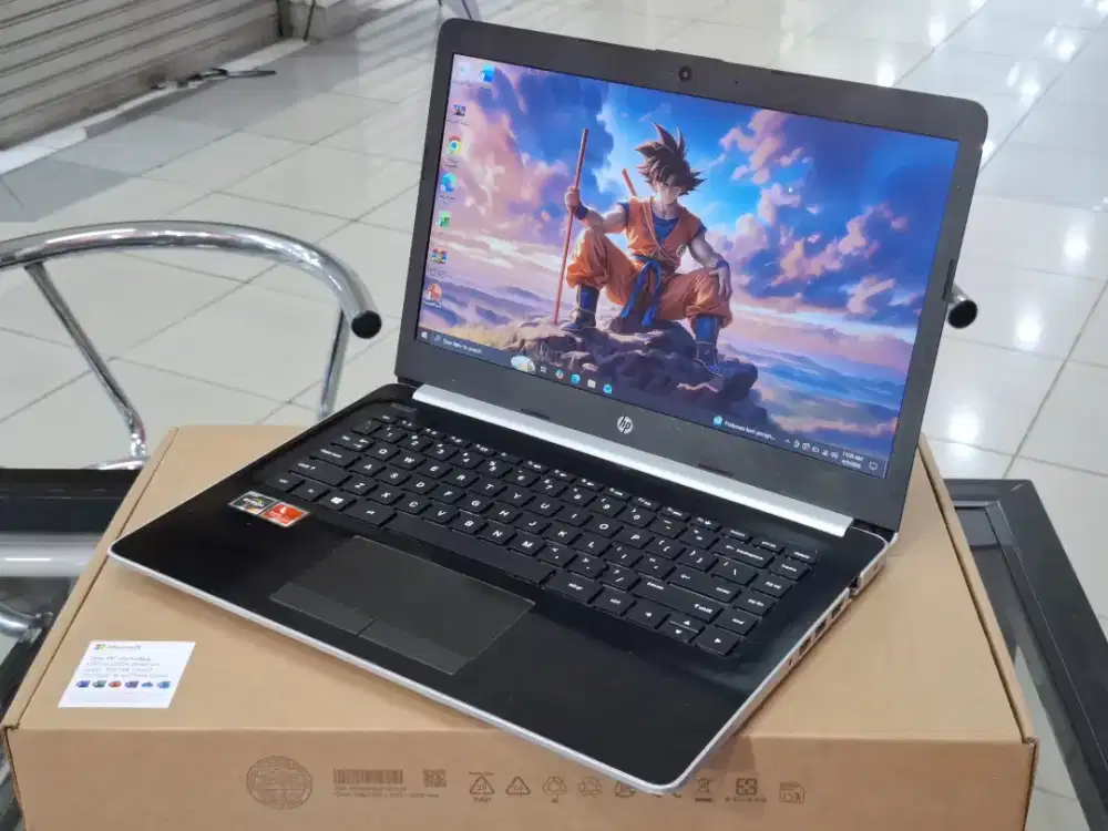 Laptop HP 14-cm0xxx prosesor AMD Ryzen 5 2500U/Ram 4GB/SSD 128 GB