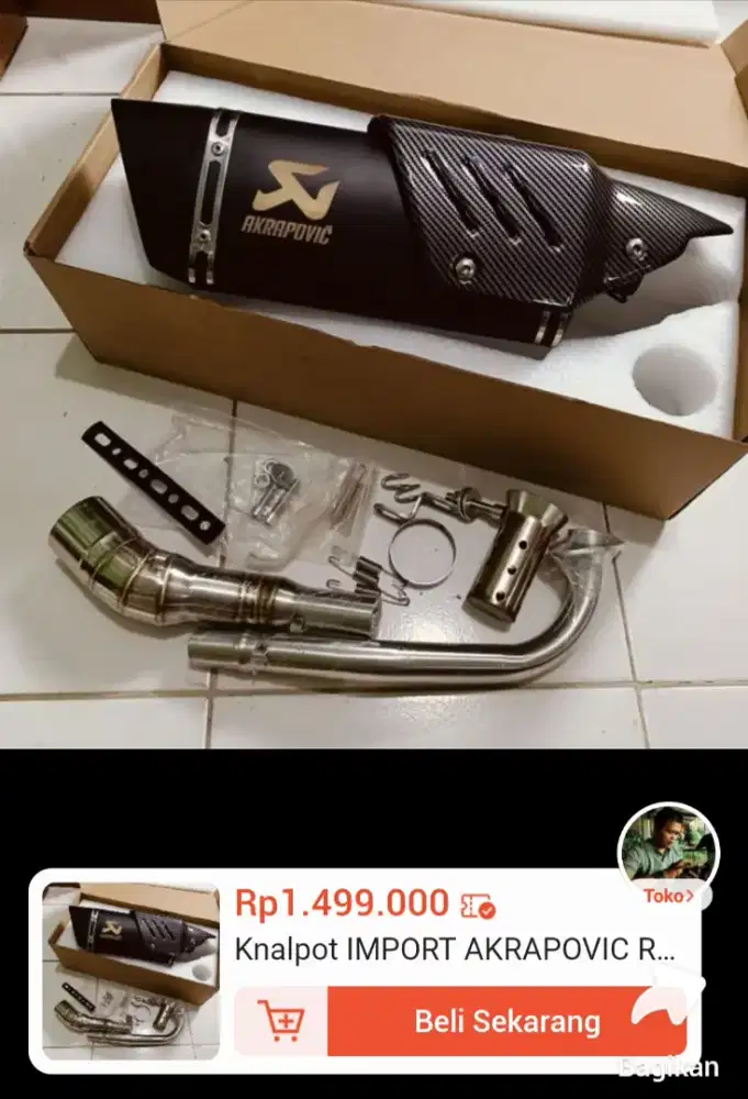 Knalpot R1 M1 Akrapovik