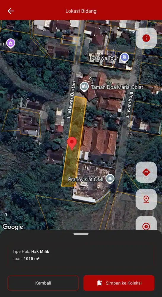 Tanah SHM di Jogja Dekat Sungai, Pakuwon Mall dan Taman Doa Maria