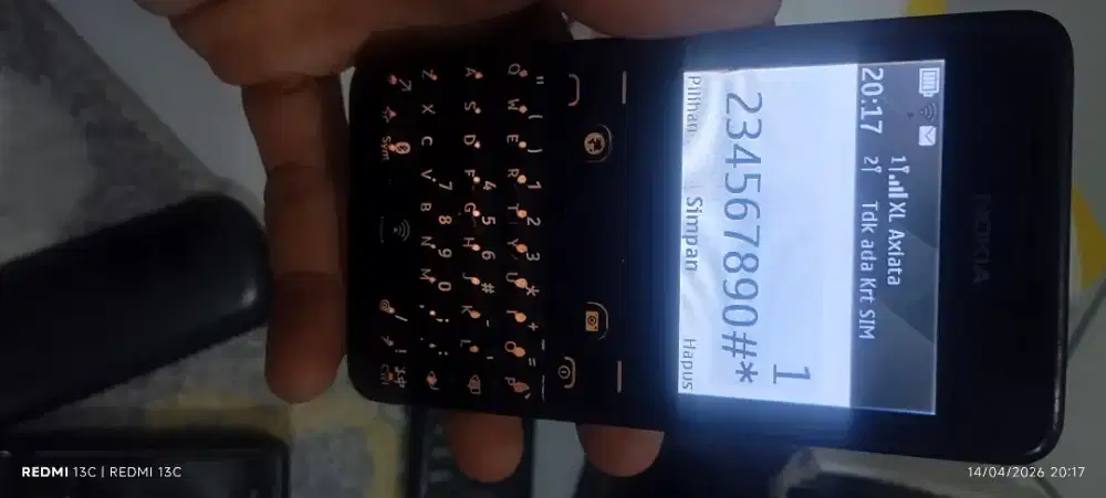 Dijual Hp Nokia 210 Asha normal fungsi sinyal Indosat Axis XL 3 minat