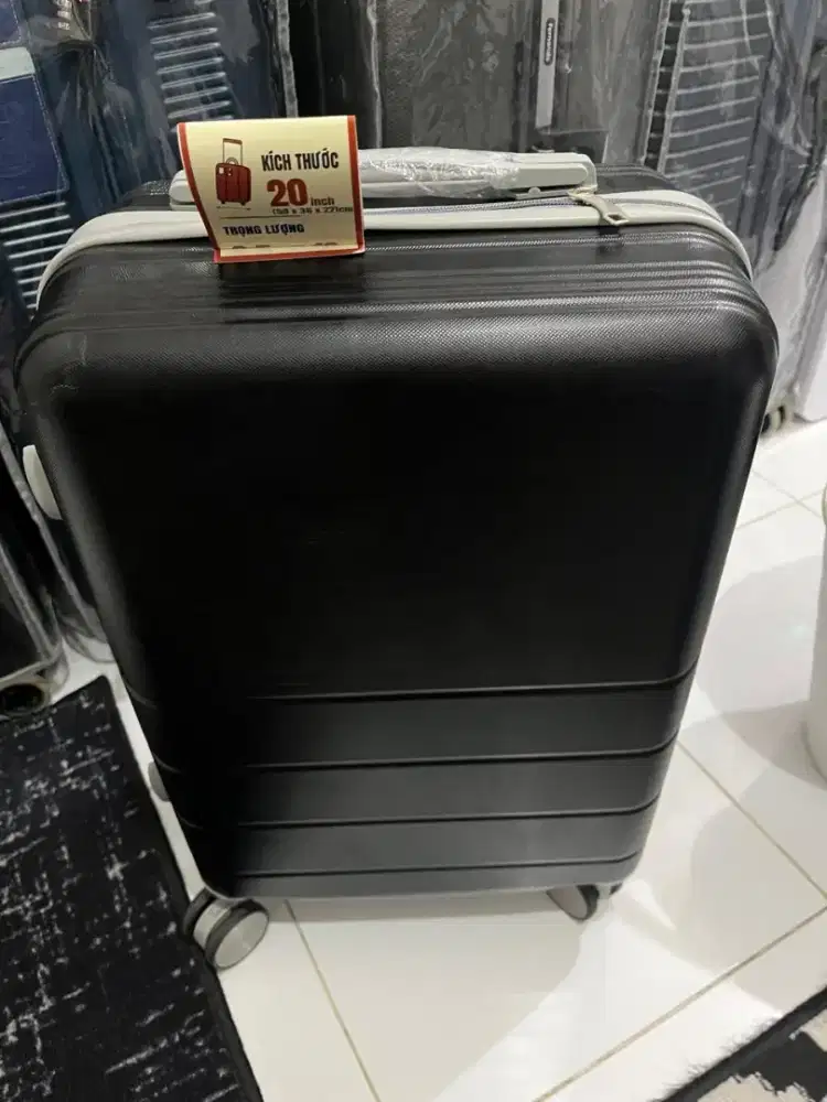 Koper 20 Inch Black Grey Beli di Vietnam Siap Pakai