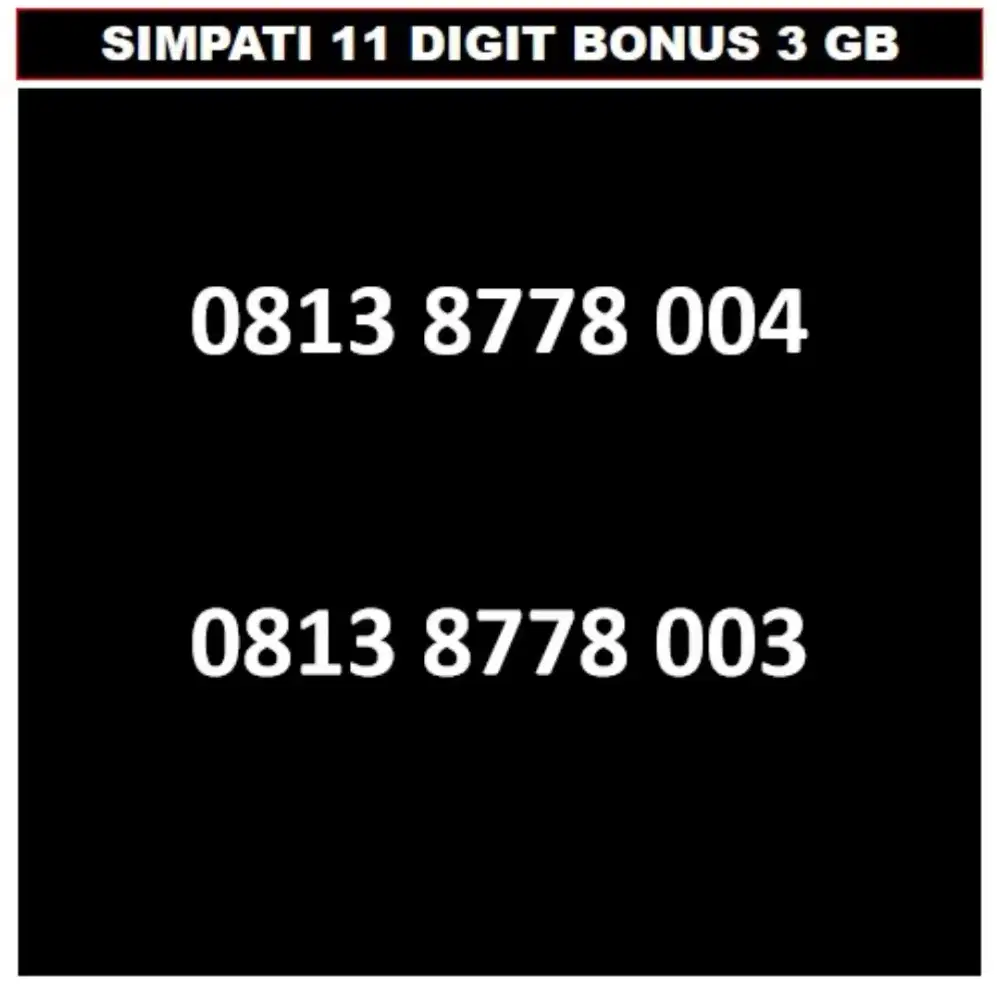SimPATI 11 digit