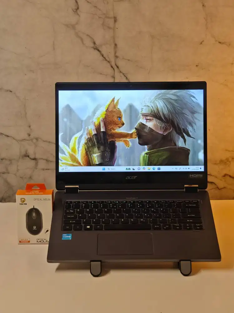 Laptop Acer Spin P414 i3 11th Gen 8GB 256GB SSD Fullset Bonus Lengkap