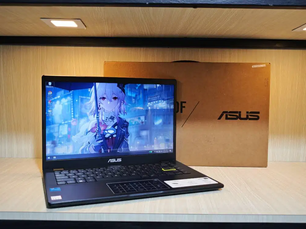 Asus VivoBook E410K [FULLSET] Laptop Kerja Kuliah Murah Body Slim