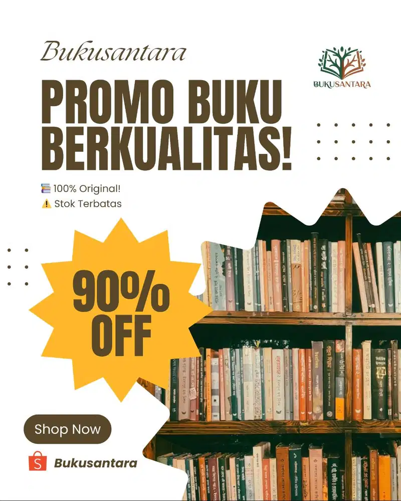 Promo Buku Bekas Berkualitas Bukusantara Diskon Hingga 90% Buku Langka