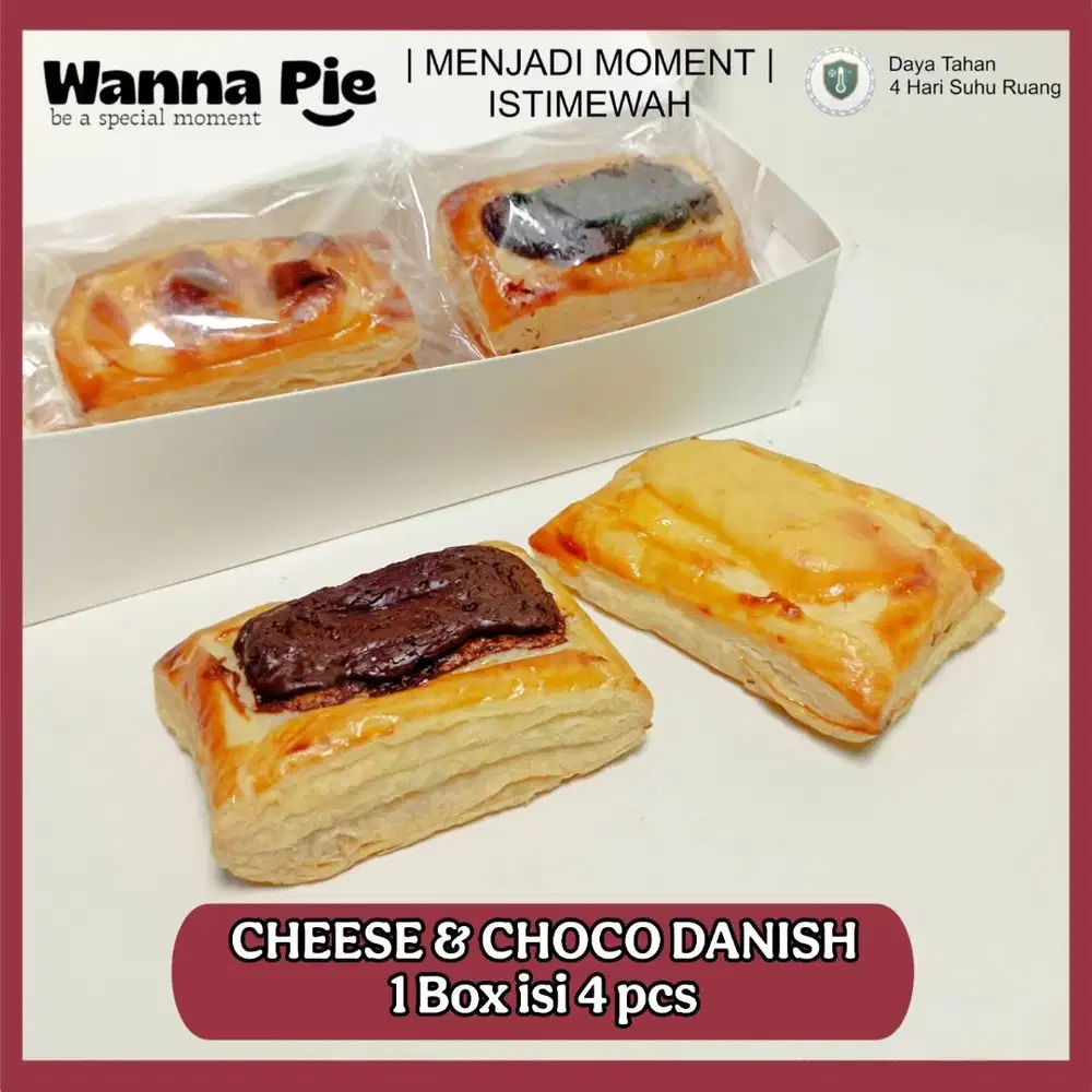 Cheese & Choco Danish Pastry Fresh Siap Kirim Se Surabaya