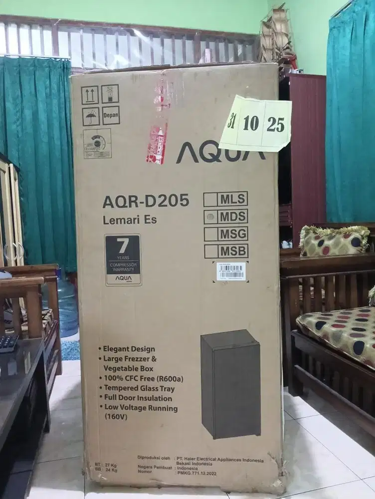 Kulkas AQUA AQR-D205 165L