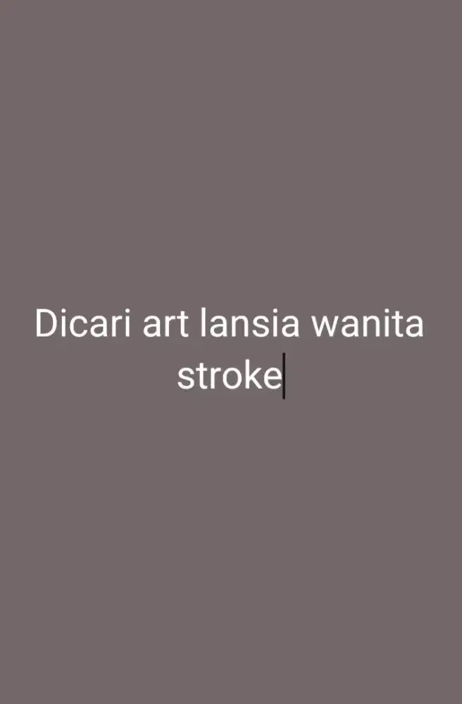 Art rawat lansia stroke