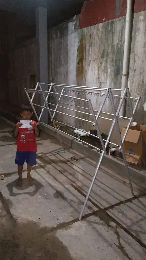 Promo Nih Jemuran Jumbo Bina Karya Silver Anti Karat