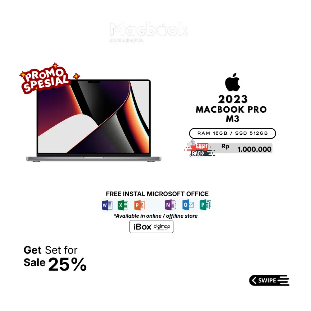 Macbook Pro M3 2023 ram 16/512 gb