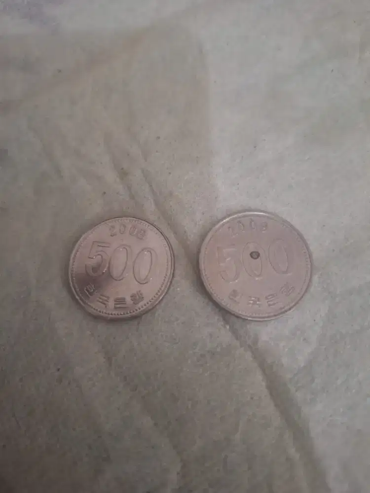 Koin 500 won asli 
Koin dari korea selatan 
Limited edition 
Barang t