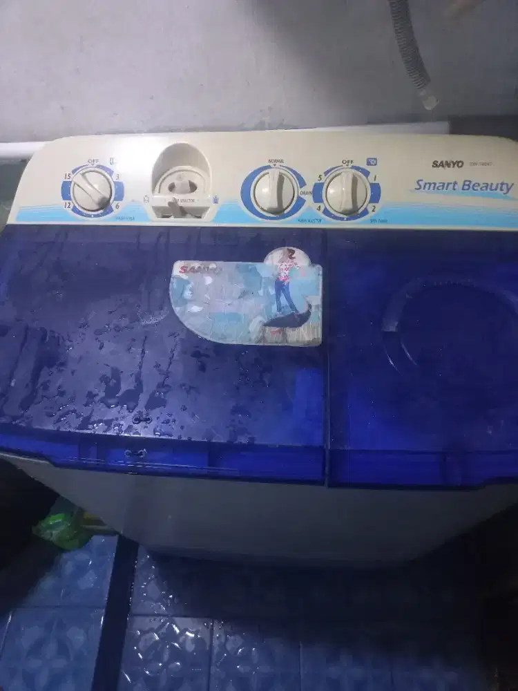 Mc sanyo 7 kg 2 tabung normal semua