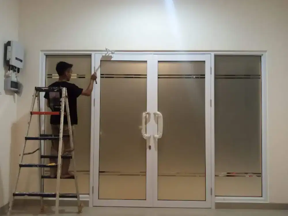 Sticker kaca es sunblast