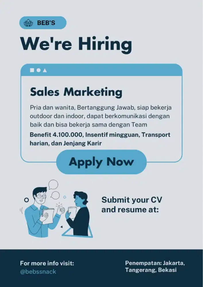 Lowongan pekerjaan sels marketing