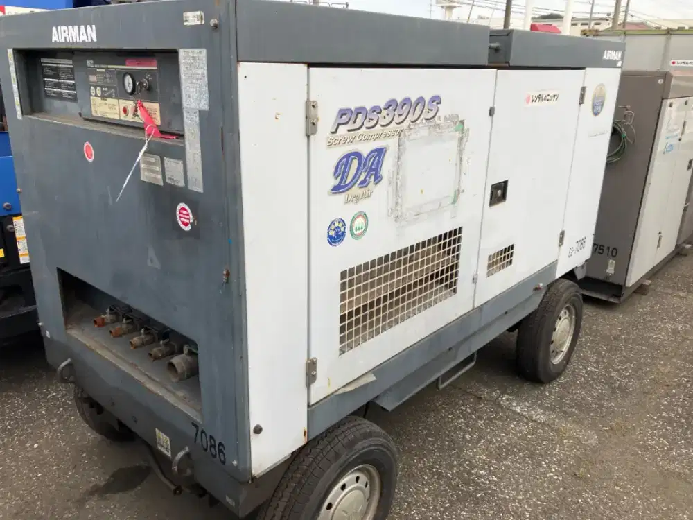 Kompresor Airman PDS390S 390 CFM Build Up kondisi prima Harga DP