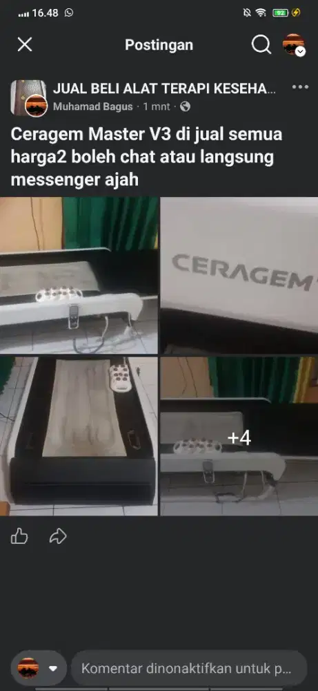 Alat terapi caragen master v3