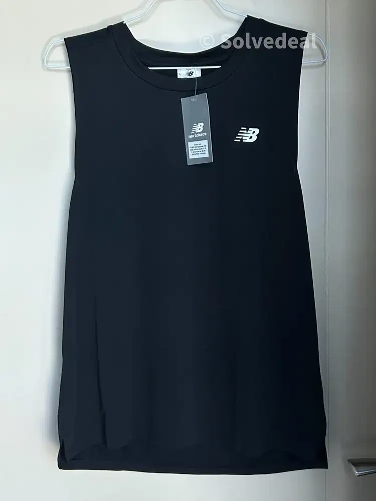 New Balance Sport Essentials Mens Tank Black Original New