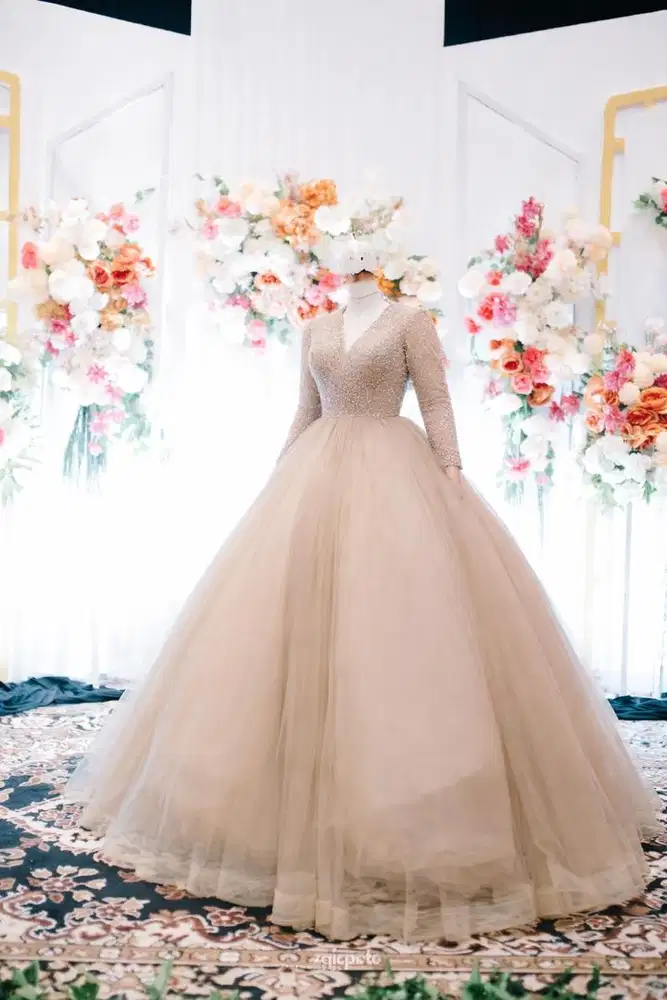 Wedding Gown (Light Brown)