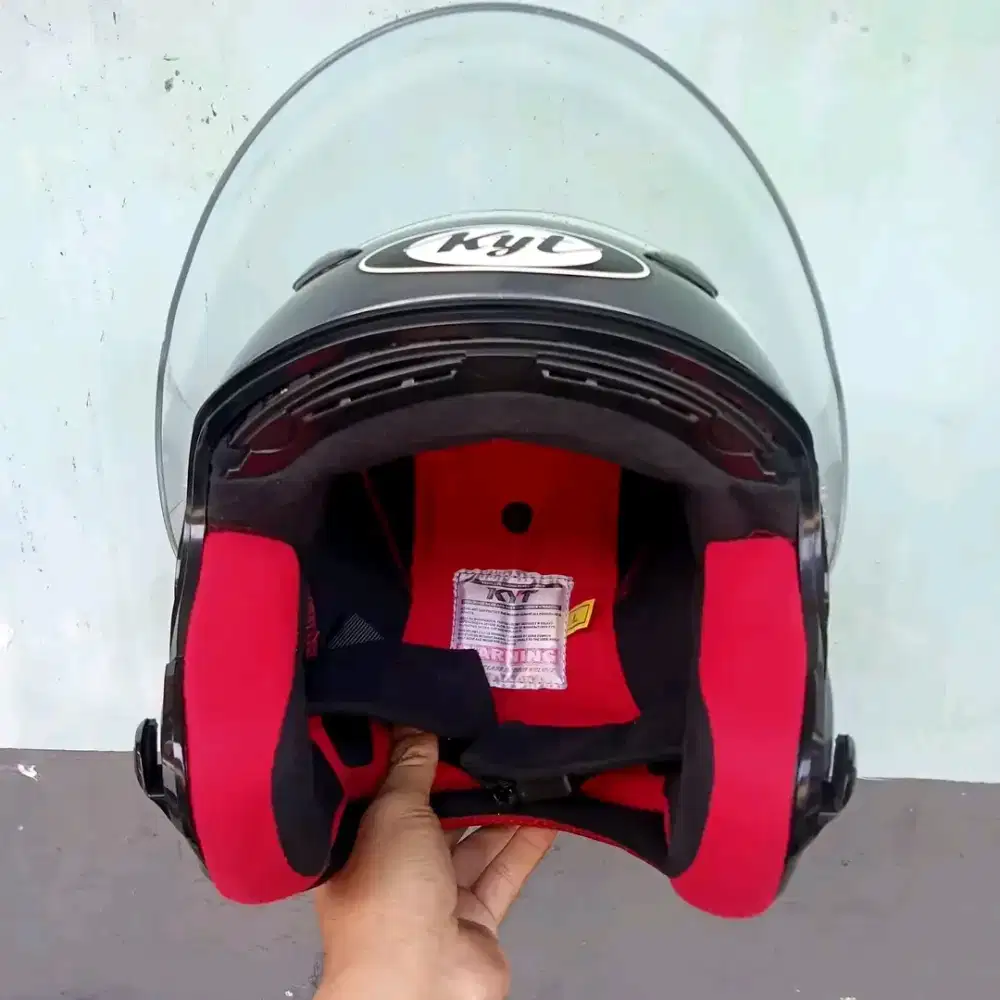 Helm kyt abu glossy