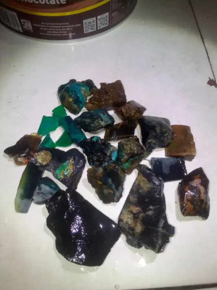 Jual bahan batu akik bacan