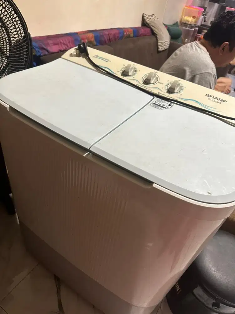 Mesin cuci sharp 2 tabung